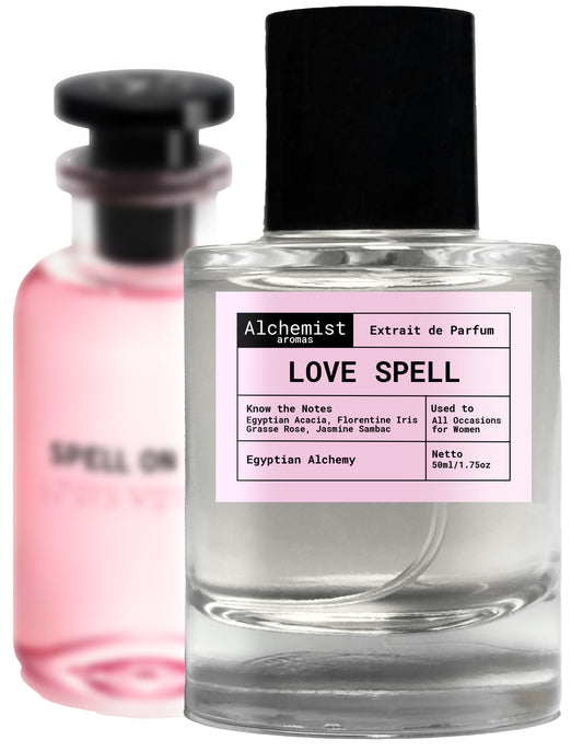 Love Spell extrait de parfum by Alchemist Aromas in a sleek bottle, ideal for all occasions for women