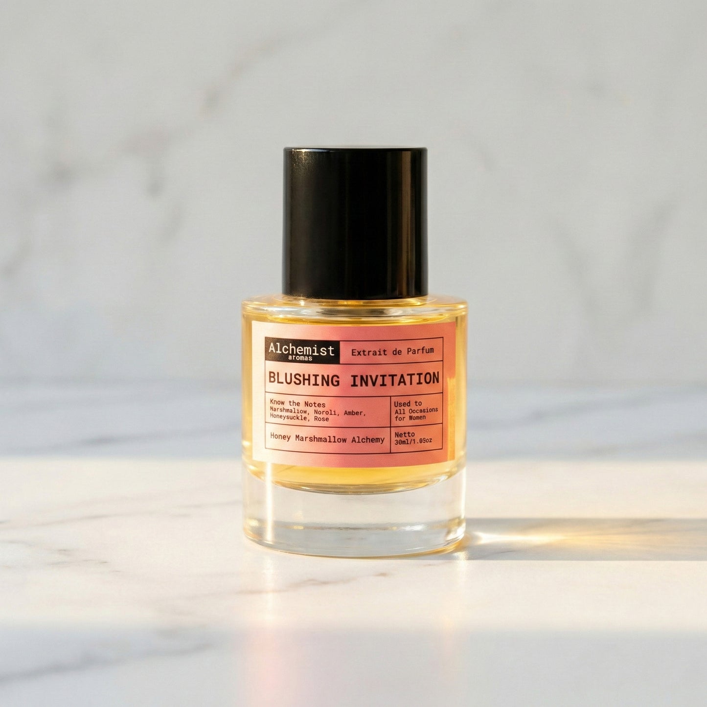 Alchemist Aromas Blushing Invitation Perfume Bottle with Notes of Honey and Marshmallow for Love don't be shy